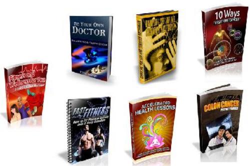 Product picture 7 Health Niche E-Bokks With MRR + Bonus Bundle pack