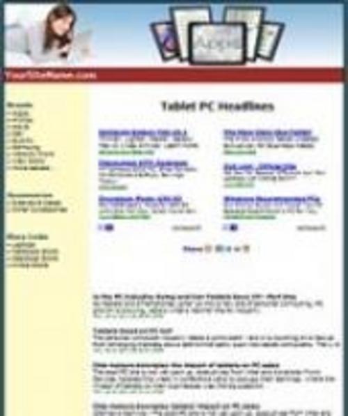 Product picture Tablets Website