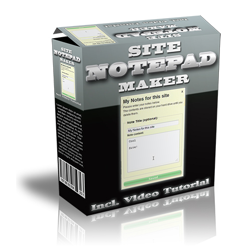 Product picture Web Site Notepad Maker 