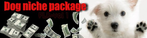 Product picture dog niche plr package